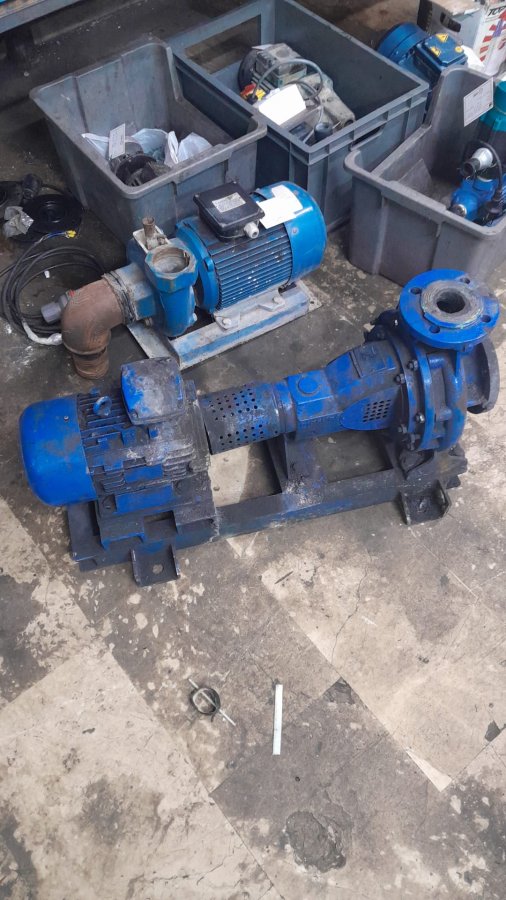 Yatay Kademeli Akuple Motorlu Salyangoz Pompa Tamir / Bakım öncesi - MSK Makina