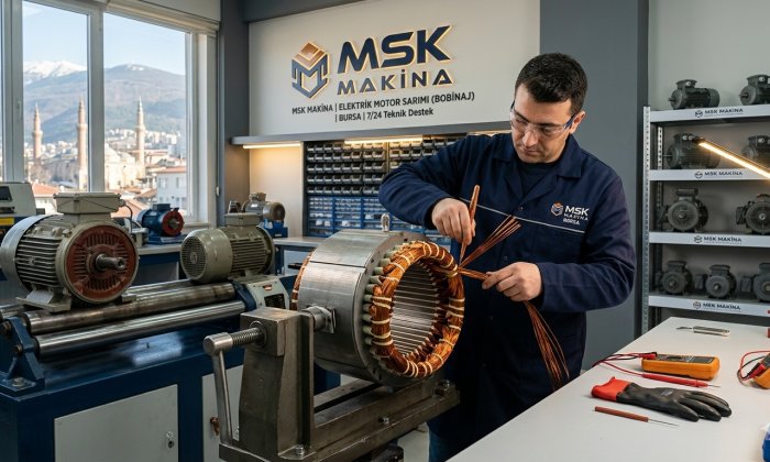 Elektrik Motor Sarımı - MSK Makina Bursa Teknik Servis