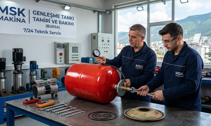 Genleşme Tankı Onarımı - MSK Makina Bursa Teknik Servis