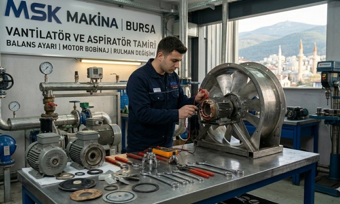 Vantilatör Onarımı - MSK Makina Bursa Teknik Servis